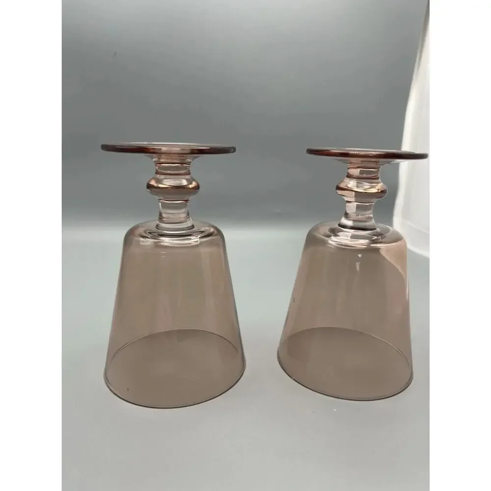 2 10.14oz Vintage Goblet Rustic Barn Bella Style Wine Glasses Threshold™ s1
